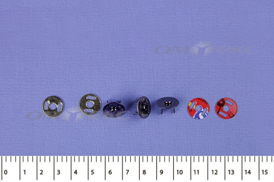 Кнопки магнитные МКМ-02, диам. 18 мм, чёрный никель - купить в Старом Осколе. Цена: 14.49 руб.