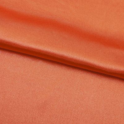 Поли креп-сатин 18-1445, 120 гр/м2, шир.150см, цвет оранжевый - купить в Старом Осколе. Цена 155.57 руб.