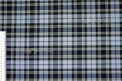 Ткань костюмная клетка Т7274 2004, 220 гр/м2, шир.150см, цвет т.синий/гол/бел - купить в Старом Осколе. Цена 