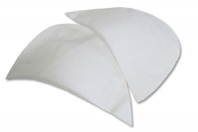Плечевые накладки И-8 НЦ, составные, цвет белый - купить в Старом Осколе. Цена: 47.27 руб.