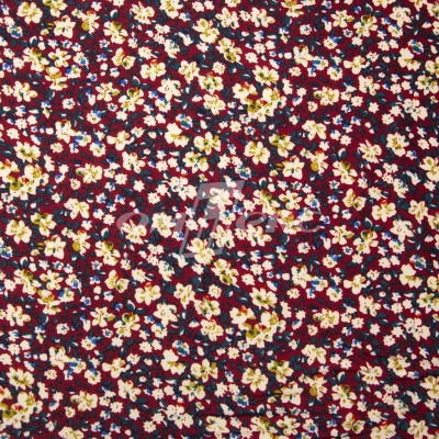 Плательная ткань "Софи" 5.1, 75 гр/м2, шир.150 см, принт растительный - купить в Старом Осколе. Цена 243.96 руб.