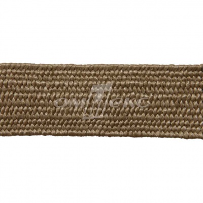 Тесьма отделочная полипропиленовая плетеная эластичная #2, шир. 40мм, цв.- соломенный - купить в Старом Осколе. Цена: 51.51 руб.