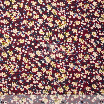 Плательная ткань "Софи" 5.1, 75 гр/м2, шир.150 см, принт растительный - купить в Старом Осколе. Цена 243.96 руб.