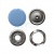 Кнопка рубашечная (закрытая) 9,5мм - эмаль, цв.182 - св.голубой - купить в Старом Осколе. Цена: 5.74 руб.