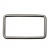 Рамка металлическая прямоугольная, 40 х 15 мм- тём.никель - купить в Старом Осколе. Цена: 4.60 руб.
