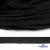 Шнур плетеный d-8 мм плоский, 70% хлопок 30% полиэстер, уп.85+/-1 м, цв.- чёрный - купить в Старом Осколе. Цена: 735 руб.