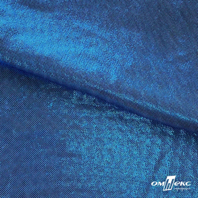 Трикотажное полотно голограмма, шир.140 см, #602 -голубой/голубой - купить в Старом Осколе. Цена 385.88 руб.