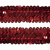 Тесьма с пайетками 3, шир. 30 мм/уп. 25+/-1 м, цвет красный - купить в Старом Осколе. Цена: 1 087.39 руб.