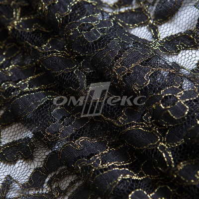 Кружевное полотно XD LACE 1-4, 80 гр/м2, шир.150см, цвет чёрный - купить в Старом Осколе. Цена 245.94 руб.