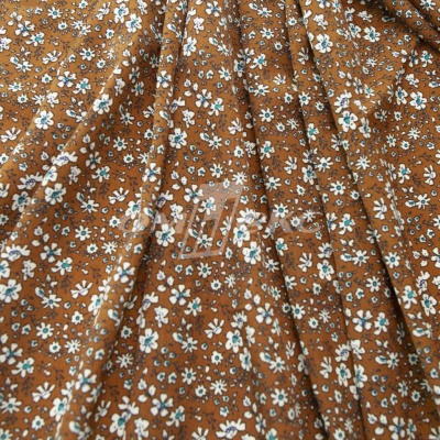 Плательная ткань "Фламенко" 11.1, 80 гр/м2, шир.150 см, принт растительный - купить в Старом Осколе. Цена 239.03 руб.